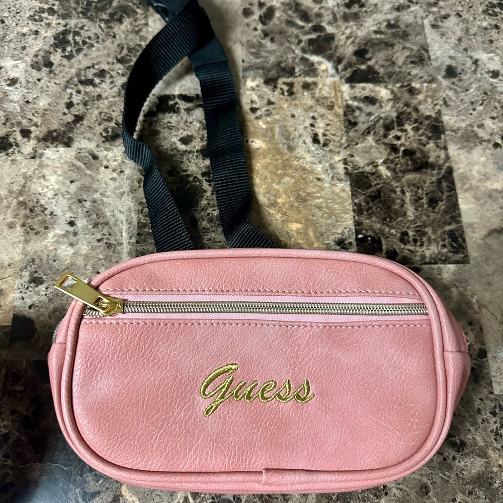 Guess Pink Crossbody Bag with Sleek Design